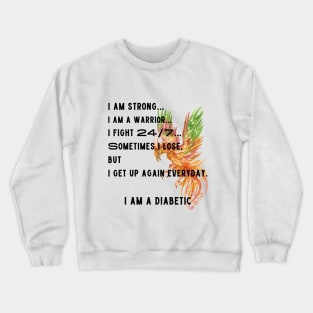 Proud Diabetic Phoenix Crewneck Sweatshirt